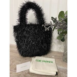 Edie Parker Weedie Black Tote Bag Purse
